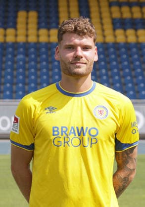 Kevin Ehlers (Eintracht Braunschweig) ; Eintracht Braunschweig; 2.BL, Portraettermin 2026 2027 *** Kevin Ehlers, Eintracht Braunschweig, Eintracht Braunschweig 2 (2nd Bundesliga), Photo Shoot 2026–2027