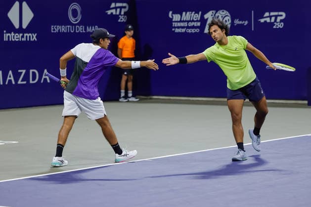 LOS CABOS TENNIS OPEN 2026 LOS CABOS TENNIS OPEN 2026 GONZALO ESCOBAR VS NIKI KALIYANDA VS LUIS CARLOS ALVAREZ ALAN MAGADAN 30072026 LOS CABOS, BAJA CALIFORNIA, MEXICO. Action photo of Luis Carlos Alvarez and Alan Magadan, during quarter final game of the Los Cabos Tennis Open 2026 held at the Cabo Sports Complex in Baja California, Mexico. Foto de accion de Luis Carlos Alvarez y Alan Magadan,durante juego de cuartos de final del Los Cabos Tennis Open 2026 celebrado en el Cabo Sports Complex de Baja California, Mexico. PHOTO BY IMAGENSHOP AGENCIA FOTOGRAFICA LOS CABOS BAJA CALIFORNIA MEXICO *** LOS CABOS TENNIS OPEN 2026 LOS CABOS TENNIS OPEN 2026 GONZALO ESCOBAR VS NIKI KALIYANDA VS LUIS CARLOS ALVAREZ VS ALAN MAGADAN 07 30 2026 LOS CABOS, BAJA CALIFORNIA, MEXICO Action photo of Luis Carlos Alvarez and Alan Magadan during the quarterfinal match of the 2026 Los Cabos Tennis Open held at the Cabo Sports Complex in Baja California, Mexico Action photo of Luis Carlos Alvarez and Alan Magadan,during the quarterfinal match of the 2026 Los Cabos Tennis Open held at the Cabo Sports Complex in Baja California, Mexico. PHOTO BY IMAGENSHOP PHOTO AGENCY LOS CABOS, BAJA CALIFORNIA, MEXICO Copyright: xIMAGENSHOPxAGENCIAxFOTOGRAFICAx