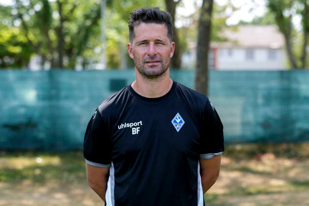 Bruno Freitas (Torwarttrainer); SV Waldhof Mannheim; 3.Liga, Porträttermin 2026 2027 *** Bruno Freitas, Goalkeeper Coach for SV Waldhof Mannheim (3. Liga), Profile Session 2026–2027 xozx