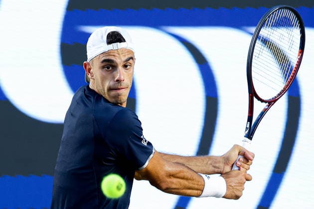 Mifel Tennis Open in Mexico Francisco Cerundolo of Argentina in action against Arthur Gea of France during the Mifel Tennis Open by Telcel Oppo Los Cabos Tournament in the state of Baja California Sur, Mexico, 30 July 2026. Los Cabos Mexico  Copyright: xJorgexReyesx