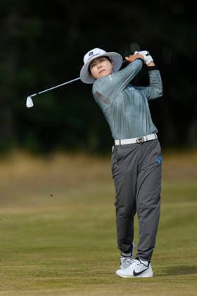LYTHAM, ENGLAND - JULY 30: Somi Lee plays from the third fairway during Round 1 at the 50th AIG Women™s Open Championship at the Royal Lytham and St Anne™s Golf Club, Lytham on July 30, 2026 in Lancashire, England The 50th AIG Women™s Open Championship