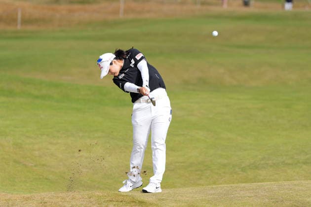 LYTHAM, ENGLAND - JULY 30: Hye-Jin Choi (KOR) plays from the second fairway during Round 1 at the 50th AIG Women™s Open Championship at the Royal Lytham and St Anne™s Golf Club, Lytham on July 30, 2026 in Lancashire, England The 50th AIG Women™s Open Championship