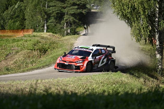 LKS 20260731 Elfyn Evans of GBR during the special stage Saarikas at the WRC, Motorsport Rallye, WM Rally Finland in Jyväskylä, Finland on July 31, 2026. - RONI REKOMAA Jyväskylä Finland uIfHRqTI4HM  Copyright: xRonixRekomaax uIfHRqTI4HM