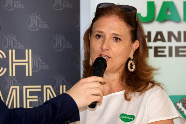 HANDBALL - HBL, Kiel, training camp GRAZ,AUSTRIA,31.JUL.26 - HANDBALL - HBL Handball-Bundesliga, THW Kiel, press conference, PK, Pressekonferenz Image shows managing director Susanne Haubenhofer (Graz).  GEPAxpictures xMarioxBuehner-Weinrauch