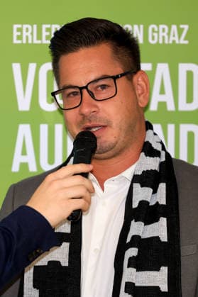 HANDBALL - HBL, Kiel, training camp GRAZ,AUSTRIA,31.JUL.26 - HANDBALL - HBL Handball-Bundesliga, THW Kiel, press conference, PK, Pressekonferenz Image shows member of state parliament Gerhard Hirschmann (Styria).  GEPAxpictures xMarioxBuehner-Weinrauch