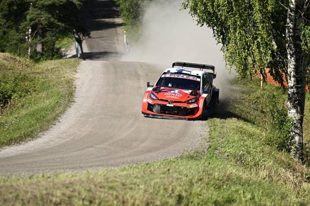 LKS 20260731 Sami Pajari of Finland during the special stage Saarikas at the WRC, Motorsport Rallye, WM Rally Finland in Jyväskylä, Finland on July 31, 2026. - RONI REKOMAA Jyväskylä Finland w7MjCjnhg_s  Copyright: xRonixRekomaax w7MjCjnhg_s