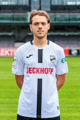 Mika Clausen; SC Verl; 3. Liga, Porträttermin 2026 2027 GER, Porträttermin SC Verl, Fussball, 3. Liga, Spielzeit 2026 2027, 30.07.2026 GER, Porträttermin SC Verl, Fussball, 3. Liga, Spielzeit 2026 2027, 30.07.2026 Verl *** Mika Clausen, SC Verl, 3rd Division, Photo Shoot 2026–2027 GER, SC Verl Photo Shoot, Soccer, 3rd Division, 2026–2027 Season, July 30, 2026 GER, SC Verl Profile Session, Soccer, 3rd Division, 2026–2027 Season, July 30, 2026 Verl Copyright: xEibner-Pressefoto JanxRollingerx EP_JSK