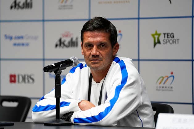 HONGKONG-SOCCER FOOTBALL-FEST Cristian Chivu, a coach of Inter Milan during Pre-Match press conference, PK, Pressekonferenz at Kai Tan Stadium during the Hong Kong Football Festival 2026 in Hong Kong, July 31, 2026. NEXPHER Vernon Yuen HONG KONG