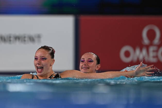 France, Paris, Centre Aquatique Olympique Metropole du Grand Paris, 31.07.2026, European Aquatics Championships Artistic Swimming - Day 1 - Duet Free Preliminary, Anna-Sophia Aeschbacher and Ixchel Honer of Switzerland Photo by Eibner Pressefoto Tino Henschel European Aquatics Championships Artistic Swimming - Day 1 - Duet Free Preliminary Paris *** France, Paris, Centre Aquatique Olympique Metropole du Grand Paris, July 31, 2026, European Aquatics Championships, Artistic Swimming, Day 1, Duet Free Preliminary, Anna Sophia Aeschbacher and Ixchel Honer of Switzerland Photo by Eibner Pressefoto Tino Henschel European Aquatics Championships Artistic Swimming Day 1 Duet Free Preliminary Paris Copyright: xEibnerxPressefotox