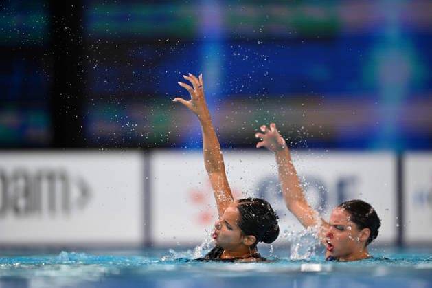 France, Paris, Centre Aquatique Olympique Metropole du Grand Paris, 31.07.2026, European Aquatics Championships Artistic Swimming - Day 1 - Duet Free Preliminary, Raya Furnadzhieva and Lora Zheynova of Bulgaria Photo by Eibner Pressefoto Tino Henschel European Aquatics Championships Artistic Swimming - Day 1 - Duet Free Preliminary Paris *** France, Paris, Centre Aquatique Olympique Metropole du Grand Paris, July 31, 2026, European Aquatics Championships, Artistic Swimming, Day 1, Duet Free Preliminary: Raya Furnadzhieva and Lora Zheynova of Bulgaria. Photo by Eibner Pressefoto, Tino Henschel. European Aquatics Championships, Artistic Swimming, Day 1, Duet Free Preliminary, Paris Copyright: xEibnerxPressefotox