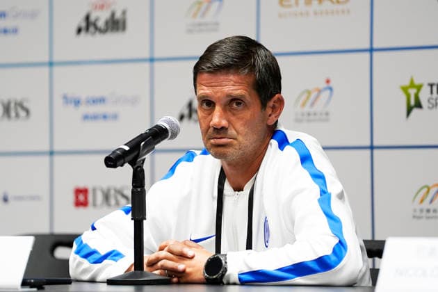 HONGKONG-SOCCER FOOTBALL-FEST Cristian Chivu, a coach of Inter Milan during Pre-Match press conference, PK, Pressekonferenz at Kai Tan Stadium during the Hong Kong Football Festival 2026 in Hong Kong, July 31, 2026. NEXPHER Vernon Yuen HONG KONG