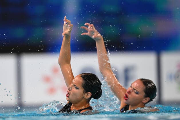 France, Paris, Centre Aquatique Olympique Metropole du Grand Paris, 31.07.2026, European Aquatics Championships Artistic Swimming - Day 1 - Duet Free Preliminary, Raya Furnadzhieva and Lora Zheynova of Bulgaria Photo by Eibner Pressefoto Tino Henschel European Aquatics Championships Artistic Swimming - Day 1 - Duet Free Preliminary Paris *** France, Paris, Centre Aquatique Olympique Metropole du Grand Paris, July 31, 2026, European Aquatics Championships, Artistic Swimming, Day 1, Duet Free Preliminary, Raya Furnadzhieva and Lora Zheynova of Bulgaria. Photo by Eibner Pressefoto, Tino Henschel. European Aquatics Championships, Artistic Swimming, Day 1, Duet Free Preliminary, Paris Copyright: xEibnerxPressefotox