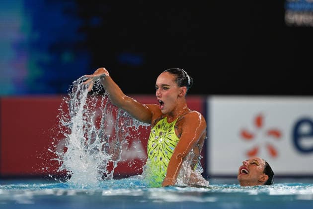 France, Paris, Centre Aquatique Olympique Metropole du Grand Paris, 31.07.2026, European Aquatics Championships Artistic Swimming - Day 1 - Duet Free Preliminary, Enrica Piccoli and Lucrezia Ruggiero of Itali Photo by Eibner Pressefoto Tino Henschel European Aquatics Championships Artistic Swimming - Day 1 - Duet Free Preliminary Paris *** France, Paris, Centre Aquatique Olympique Metropole du Grand Paris, July 31, 2026, European Aquatics Championships, Artistic Swimming, Day 1, Duet Free Preliminary, Enrica Piccoli and Lucrezia Ruggiero of Italy. Photo by Eibner Pressefoto, Tino Henschel. European Aquatics Championships, Artistic Swimming, Day 1, Duet Free Preliminary, Paris Copyright: xEibnerxPressefotox