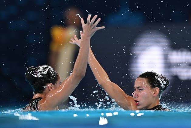 France, Paris, Centre Aquatique Olympique Metropole du Grand Paris, 31.07.2026, European Aquatics Championships Artistic Swimming - Day 1 - Duet Free Preliminary, Ana Culic and Thea Grima Buttigieg of Malta Photo by Eibner Pressefoto Tino Henschel European Aquatics Championships Artistic Swimming - Day 1 - Duet Free Preliminary Paris *** France, Paris, Centre Aquatique Olympique Metropole du Grand Paris, July 31, 2026, European Aquatics Championships, Artistic Swimming, Day 1, Duet Free Preliminary, Ana Culic and Thea Grima Buttigieg of Malta. Photo by Eibner Pressefoto, Tino Henschel. European Aquatics Championships, Artistic Swimming, Day 1, Duet Free Preliminary, Paris Copyright: xEibnerxPressefotox