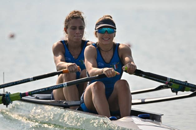 IPA87132453 - Lightweight Women s Double Sculls Preliminary Race: Elena Sali and Melissa Schincariol (ITA) during the 2026 European Rowing Championships, a rowing race in Varese, Italy, on July 31, 2026  Copyright: xDaniloxVigo IPAxSportx xx 87132453