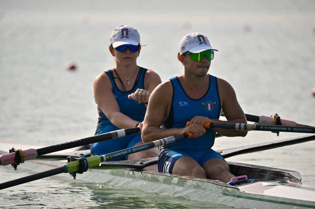 IPA87132461 - Lightweight Women s Double Sculls Preliminary Race: Elena Sali and Melissa Schincariol (ITA) during the 2026 European Rowing Championships, a rowing race in Varese, Italy, on July 31, 2026  Copyright: xDaniloxVigo IPAxSportx xx 87132461