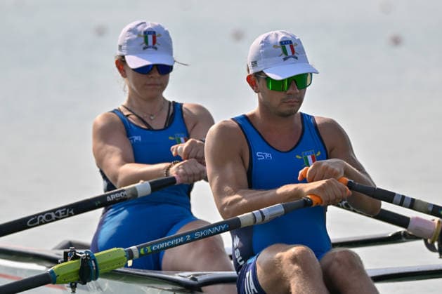 IPA87132465 - Lightweight Women s Double Sculls Preliminary Race: Elena Sali and Melissa Schincariol (ITA) during the 2026 European Rowing Championships, a rowing race in Varese, Italy, on July 31, 2026  Copyright: xDaniloxVigo IPAxSportx xx 87132465