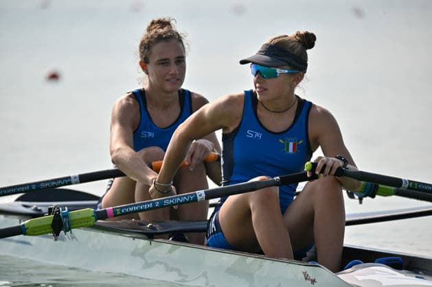 IPA87132479 - Lightweight Women s Double Sculls Preliminary Race: Elena Sali and Melissa Schincariol (ITA) during the 2026 European Rowing Championships, a rowing race in Varese, Italy, on July 31, 2026  Copyright: xDaniloxVigo IPAxSportx xx 87132479