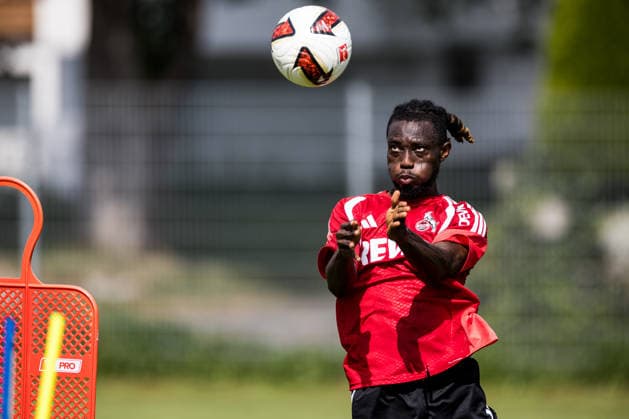 ST. JOHANN IN TIROL, AUSTRIA - JULY 31: Gideon Mensah (1. FC Koeln, 14) training individually before a friendly game between 1. FC Koeln vs. Hertha BSC Berlin at trainings camp of 1. FC Koeln in Kitzbuehel of season 2026 27 at Koasastadion on July 31, 2026 in St. Johann in Tirol, Austria. Austria Copyright: xSteffiexWunderlx