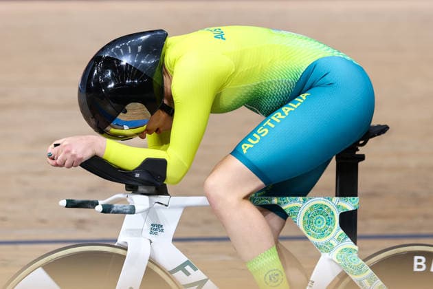 Glasgow 2026 Commonwealth Games Picture by Alex Whitehead SWpix.com - 31 07 2026 - Glasgow 2026 Commonwealth Games - Track cycling, Rad, Radsport, Bahnrad, Bahn and Para Track Cycling - Sir Chris Hoy Velodrome, Glasgow, Scotland - Women s 4000m Individual Pursuit Qualifying - Claudia Marcks of Australia Glasgow Sir Chris Hoy Velodrome Scotland Copyright: x xSWpix.comx(t axPhotographyxHubxLtd)xAlexxWhitehead SWpix.comx SWP-3030-16373