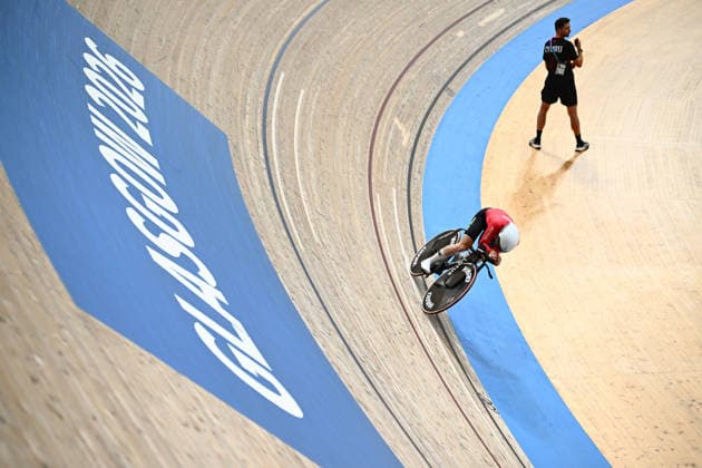 Glasgow 2026 Commonwealth Games Picture by Olly Hassell SWpix.com - 31 07 2026 - Glasgow 2026 Commonwealth Games - Track cycling, Rad, Radsport, Bahnrad, Bahn and Para Track Cycling - Sir Chris Hoy Velodrome, Glasgow, Scotland - Women s 4000m Individual Pursuit Qualifying - Anna Morris of Wales Glasgow Sir Chris Hoy Velodrome Scotland Copyright: x xSWpix.comx(t axPhotographyxHubxLtd)xOllyxHassell SWpix.comx SWP-3030-16377