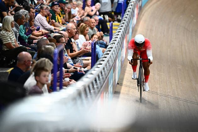 Glasgow 2026 Commonwealth Games Picture by Olly Hassell SWpix.com - 31 07 2026 - Glasgow 2026 Commonwealth Games - Track cycling, Rad, Radsport, Bahnrad, Bahn and Para Track Cycling - Sir Chris Hoy Velodrome, Glasgow, Scotland - Women s Sprint Qualifying - Rhianna Parris-Smith of England Glasgow Sir Chris Hoy Velodrome Scotland Copyright: x xSWpix.comx(t axPhotographyxHubxLtd)xOllyxHassell SWpix.comx SWP-3030-16300