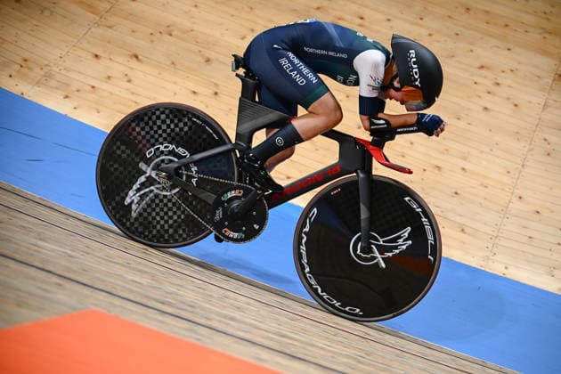 Glasgow 2026 Commonwealth Games Picture by Olly Hassell SWpix.com - 31 07 2026 - Glasgow 2026 Commonwealth Games - Track cycling, Rad, Radsport, Bahnrad, Bahn and Para Track Cycling - Sir Chris Hoy Velodrome, Glasgow, Scotland - Women s 4000m Individual Pursuit Qualifying - Esther Wong of Northern Ireland Glasgow Sir Chris Hoy Velodrome Scotland Copyright: x xSWpix.comx(t axPhotographyxHubxLtd)xOllyxHassell SWpix.comx SWP-3030-16379