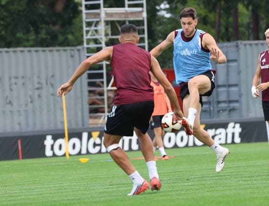 31.07.2026 - Fussball - 2. Fussball - Bundesliga - Saison 2026 2027 - 1. FC Nürnberg Nuernberg FCN ( Club ) - Training - Sportfoto Zink DoGe - xdoxgex - Styopa Mkrtchyan (5, 1. FC Nürnberg FCN ) Ioannis Masouras (21, 1. FC Nürnberg FCN ) *** July 31, 2026 Soccer 2 Bundesliga 2026–2027 Season 1 FC Nuremberg FCN Club Training Sports Photo Zink DoGe xdoxgex Styopa Mkrtchyan 5, 1 FC Nuremberg FCN Ioannis Masouras 21, 1 FC Nuremberg FCN