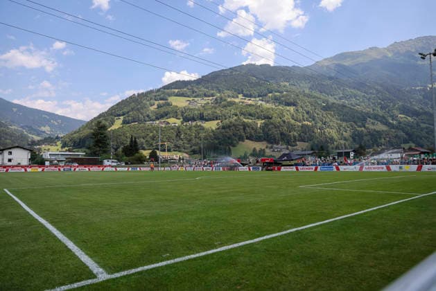 Fussball Schruns Österreich, Fussball, Testspiel, 2026 2027, SC Freiburg vs. SpVgg Greuther Fürth, 31.07.2026, Schruns Fussballplatz Österreich *** Soccer in Schruns, Austria; Soccer; Friendly Match; 2026–2027; SC Freiburg vs. SpVgg Greuther Fürth; July 31, 2026; Schruns Soccer Field, Austria Copyright: xGrantxHubbsx