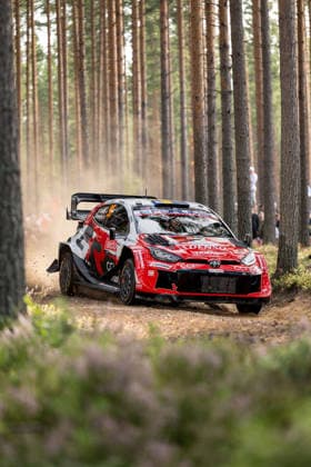 IPA87133774 - Oliver Solberg (SWE) and Elliott Edmondson (GBR) in a Toyota GR Yaris Rally1 from Toyota Gazoo Racing WRT in action during the FIA WRC, Motorsport Rallye, WM SECTO RALLY FINLAND in Jyväskylä, Finland, July 30–August 2, 2026.  Copyright: xFedericoxManoni IPAxSportx xx 87133774