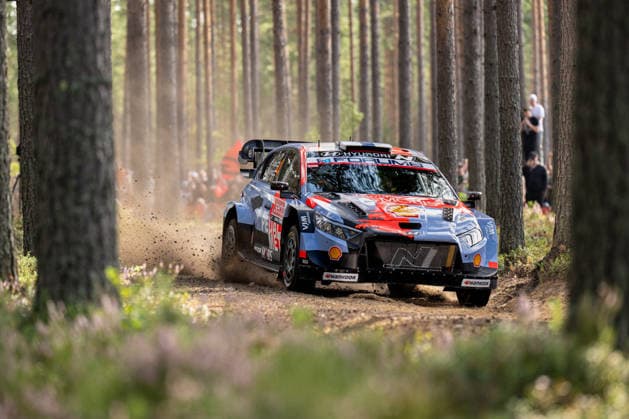 IPA87133753 - Esapekka Lappi (FIN) and Enni Malkonen (FIN) in a Hyundai i20 N Rally1 from the Hyundai Shell Mobis World Rally Team in action during the FIA WRC, Motorsport Rallye, WM SECTO RALLY FINLAND in Jyväskylä, Finland, July 30–August 2, 2026.  Copyright: xFedericoxManoni IPAxSportx xx 87133753