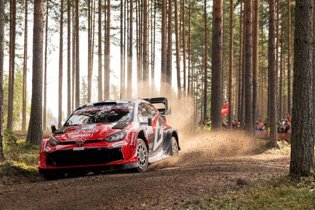 Sport Bilder des Tages IPA87133756 - Sami Pajari (FIN) and Marko Salminen (FIN) in a Toyota GR Yaris Rally1 from Toyota Gazoo Racing WRT2 in action during the FIA WRC, Motorsport Rallye, WM SECTO RALLY FINLAND in Jyväskylä, Finland, July 30–August 2, 2026.  Copyright: xFedericoxManoni IPAxSportx xx 87133756