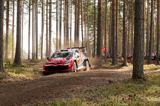 IPA87133759 - Sébastien Ogier (FRA) and Julien Ingrassia (FRA) in a Toyota GR Yaris Rally1 from Toyota Gazoo Racing WRT in action during the FIA WRC, Motorsport Rallye, WM SECTO RALLY FINLAND in Jyväskylä, Finland, July 30–August 2, 2026.  Copyright: xFedericoxManoni IPAxSportx xx 87133759