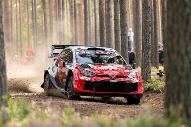 IPA87133765 - Sami Pajari (FIN) and Marko Salminen (FIN) in a Toyota GR Yaris Rally1 from Toyota Gazoo Racing WRT2 in action during the FIA WRC, Motorsport Rallye, WM SECTO RALLY FINLAND in Jyväskylä, Finland, July 30–August 2, 2026.  Copyright: xFedericoxManoni IPAxSportx xx 87133765