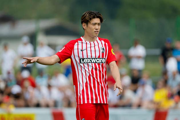 Yuito Suzuki (SC Freiburg, 14) , Österreich, Fussball, Testspiel, 2026 2027, vs. , 31.07.2026, Schruns Fussballplatz Österreich *** Yuito Suzuki, SC Freiburg, 14, Austria, soccer, friendly match, 2026–2027, vs., July 31, 2026, Schruns Soccer Field, Austria Copyright: xGrantxHubbsx