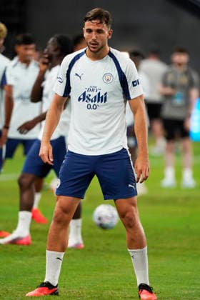 HONGKONG-SOCCER FOOTBALL-FEST Nico Gonzalez of Manchester City during open training at Kai Tan Stadium during the Hong Kong Football Festival 2026 in Hong Kong, July 31, 2026. NEXPHER Vernon Yuen HONG KONG
