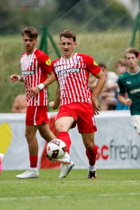 Maximilian Eggestein (SC Freiburg, 08) am Ball , Österreich, Fussball, Testspiel, 2026 2027, vs. , 31.07.2026, Schruns Fussballplatz Österreich *** Maximilian Eggestein, SC Freiburg, 08 am Ball, Austria, Soccer, Friendly Match, 2026–2027, vs., July 31, 2026, Schruns Soccer Field, Austria Copyright: xGrantxHubbsx