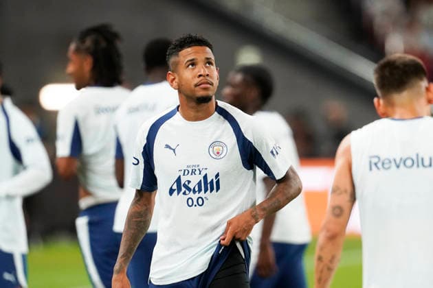 HONGKONG-SOCCER FOOTBALL-FEST Oscar Bobb of Manchester City during open training at Kai Tan Stadium during the Hong Kong Football Festival 2026 in Hong Kong, July 31, 2026. NEXPHER Vernon Yuen HONG KONG