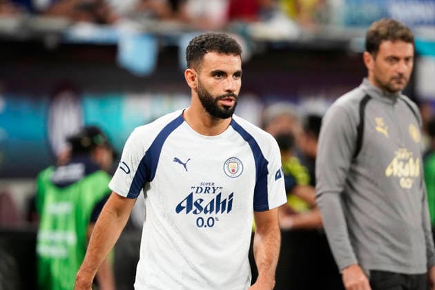 HONGKONG-SOCCER FOOTBALL-FEST Rayan Ait-Nouri of Manchester City during open training at Kai Tan Stadium during the Hong Kong Football Festival 2026 in Hong Kong, July 31, 2026. NEXPHER Vernon Yuen HONG KONG