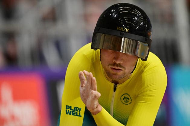COM26 Track cycling, Rad, Radsport, Bahnrad, Bahn Conor Leahy of Australia competes during the Men™s 4000m Individual Pursuit Qualifying of the Glasgow 2026 Commonwealth Games at the Sir Chris Hoy Velodrome in Glasgow, Scotland, Friday, July 31, 2026. ( NO ARCHIVING, EDITORIAL USE ONLY Glasgow United Kingdom  Copyright: xDEANxLEWINSx 20260731134679758723