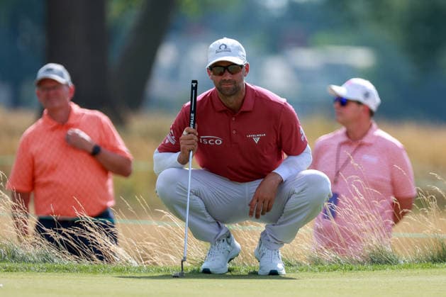 U.S. Senior Open Championship DETROIT, MICHIGAN - JULY 30: Ben Silverman of Canada lines up his putt on the 16th green during the first round of the Rocket Classic 2026 at the Detroit Golf Club in Detroit, Michigan, USA, July 30, 2026. Detoit Michian United States  Copyright: xAmyxLemusx originalFilename:lemus-ussenior260730_npF4p.jpg