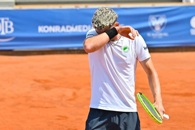 Tennis 1. Bundesliga Herren; TC Augsburg Siebentisch - TK GW Mannheim, 31.07.2026 AUGSBURG, GERMANY - 31. JULY: im Bild Jerome KYM vom TC GW Mannheim während dem Match der 1. Bundesliga Herren zwischen dem TC Augsburg und dem TK GW Mannheim am 6. Spieltag *** Men s Tennis 1st Bundesliga: TC Augsburg Siebentisch vs. TK GW Mannheim, July 31, 2026, AUGSBURG, GERMANY, July 31. Pictured: Jerome KYM of TC GW Mannheim during the Men’s 1st Bundesliga match between TC Augsburg and TK GW Mannheim on Matchday 6. Copyright: xBEAUTIFULxSPORTS Goldbergx