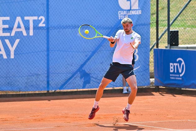 Tennis 1. Bundesliga Herren; TC Augsburg Siebentisch - TK GW Mannheim, 31.07.2026 AUGSBURG, GERMANY - 31. JULY: im Bild Jerome KYM vom TC GW Mannheim während dem Match der 1. Bundesliga Herren zwischen dem TC Augsburg und dem TK GW Mannheim am 6. Spieltag *** Men s Tennis 1st Bundesliga: TC Augsburg Siebentisch vs. TK GW Mannheim, July 31, 2026, AUGSBURG, GERMANY, July 31. Pictured: Jerome KYM of TC GW Mannheim during the Men’s 1st Bundesliga match between TC Augsburg and TK GW Mannheim on Matchday 6. Copyright: xBEAUTIFULxSPORTS Goldbergx