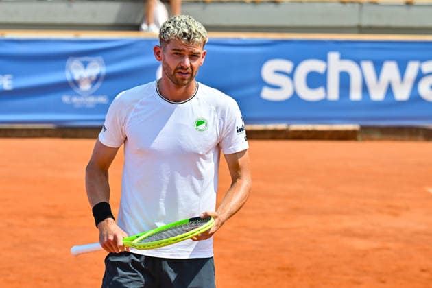 Tennis 1. Bundesliga Herren; TC Augsburg Siebentisch - TK GW Mannheim, 31.07.2026 AUGSBURG, GERMANY - 31. JULY: im Bild Jerome KYM vom TC GW Mannheim während dem Match der 1. Bundesliga Herren zwischen dem TC Augsburg und dem TK GW Mannheim am 6. Spieltag *** Men s Tennis 1st Bundesliga: TC Augsburg Siebentisch vs. TK GW Mannheim, July 31, 2026, AUGSBURG, GERMANY, July 31. Pictured: Jerome KYM of TC GW Mannheim during the Men’s 1st Bundesliga match between TC Augsburg and TK GW Mannheim on Matchday 6. Copyright: xBEAUTIFULxSPORTS Goldbergx
