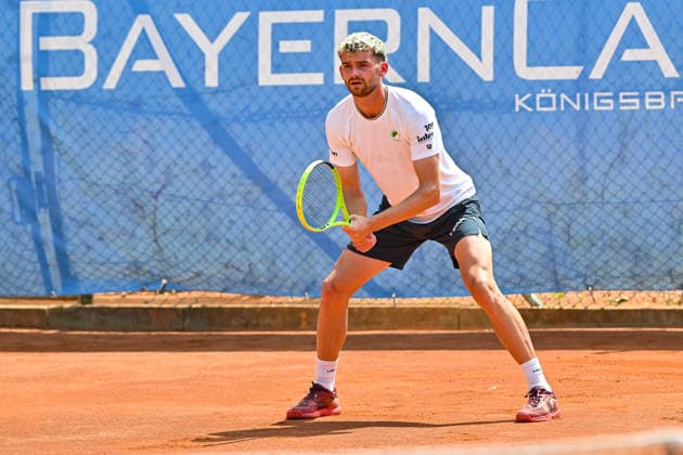 Tennis 1. Bundesliga Herren; TC Augsburg Siebentisch - TK GW Mannheim, 31.07.2026 AUGSBURG, GERMANY - 31. JULY: im Bild Jerome KYM vom TC GW Mannheim während dem Match der 1. Bundesliga Herren zwischen dem TC Augsburg und dem TK GW Mannheim am 6. Spieltag *** Men s Tennis 1st Bundesliga: TC Augsburg Siebentisch vs. TK GW Mannheim, July 31, 2026, AUGSBURG, GERMANY, July 31. Pictured: Jerome KYM of TC GW Mannheim during the Men’s 1st Bundesliga match between TC Augsburg and TK GW Mannheim on Matchday 6. Copyright: xBEAUTIFULxSPORTS Goldbergx