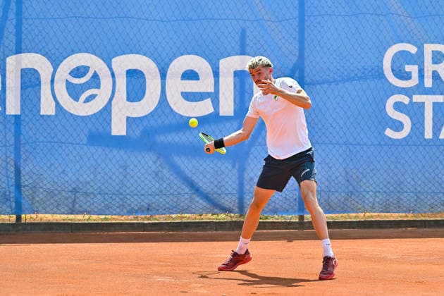 Tennis 1. Bundesliga Herren; TC Augsburg Siebentisch - TK GW Mannheim, 31.07.2026 AUGSBURG, GERMANY - 31. JULY: im Bild Jerome KYM vom TC GW Mannheim während dem Match der 1. Bundesliga Herren zwischen dem TC Augsburg und dem TK GW Mannheim am 6. Spieltag *** Men s Tennis 1st Bundesliga: TC Augsburg Siebentisch vs. TK GW Mannheim, July 31, 2026, AUGSBURG, GERMANY, July 31. Pictured: Jerome KYM of TC GW Mannheim during the Men’s 1st Bundesliga match between TC Augsburg and TK GW Mannheim on Matchday 6. Copyright: xBEAUTIFULxSPORTS Goldbergx