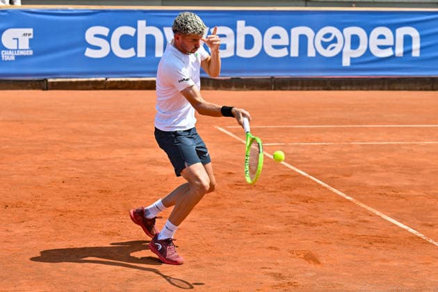 Tennis 1. Bundesliga Herren; TC Augsburg Siebentisch - TK GW Mannheim, 31.07.2026 AUGSBURG, GERMANY - 31. JULY: im Bild Jerome KYM vom TC GW Mannheim während dem Match der 1. Bundesliga Herren zwischen dem TC Augsburg und dem TK GW Mannheim am 6. Spieltag *** Men s Tennis 1st Bundesliga: TC Augsburg Siebentisch vs. TK GW Mannheim, July 31, 2026, AUGSBURG, GERMANY, July 31. Pictured: Jerome KYM of TC GW Mannheim during the Men’s 1st Bundesliga match between TC Augsburg and TK GW Mannheim on Matchday 6. Copyright: xBEAUTIFULxSPORTS Goldbergx