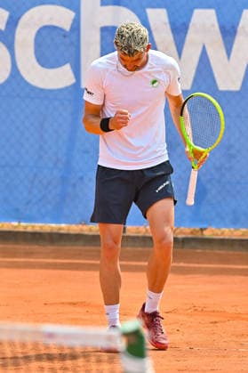 Tennis 1. Bundesliga Herren; TC Augsburg Siebentisch - TK GW Mannheim, 31.07.2026 AUGSBURG, GERMANY - 31. JULY: im Bild Jerome KYM vom TC GW Mannheim während dem Match der 1. Bundesliga Herren zwischen dem TC Augsburg und dem TK GW Mannheim am 6. Spieltag *** Men s Tennis 1st Bundesliga: TC Augsburg Siebentisch vs. TK GW Mannheim, July 31, 2026, AUGSBURG, GERMANY, July 31. Pictured: Jerome KYM of TC GW Mannheim during the Men’s 1st Bundesliga match between TC Augsburg and TK GW Mannheim on Matchday 6. Copyright: xBEAUTIFULxSPORTS Goldbergx