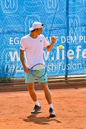 Tennis 1. Bundesliga Herren; TC Augsburg Siebentisch - TK GW Mannheim, 31.07.2026 AUGSBURG, GERMANY - 31. JULY: im Bild Niels McDONALD vom TC GW Mannheim während dem Match der 1. Bundesliga Herren zwischen dem TC Augsburg und dem TK GW Mannheim am 6. Spieltag *** Men s Tennis 1st Bundesliga: TC Augsburg Siebentisch vs. TK GW Mannheim, July 31, 2026, AUGSBURG, GERMANY, July 31. Pictured: Niels McDONALD of TC GW Mannheim during the Men’s 1st Bundesliga match between TC Augsburg and TK GW Mannheim on Match Day 6. Copyright: xBEAUTIFULxSPORTS Goldbergx