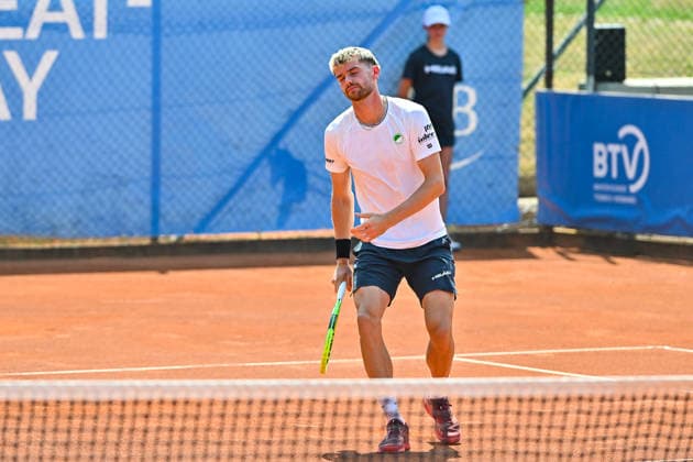 Tennis 1. Bundesliga Herren; TC Augsburg Siebentisch - TK GW Mannheim, 31.07.2026 AUGSBURG, GERMANY - 31. JULY: im Bild Jerome KYM vom TC GW Mannheim während dem Match der 1. Bundesliga Herren zwischen dem TC Augsburg und dem TK GW Mannheim am 6. Spieltag *** Men s Tennis 1st Bundesliga: TC Augsburg Siebentisch vs. TK GW Mannheim, July 31, 2026, AUGSBURG, GERMANY, July 31. Pictured: Jerome KYM of TC GW Mannheim during the Men’s 1st Bundesliga match between TC Augsburg and TK GW Mannheim on Matchday 6. Copyright: xBEAUTIFULxSPORTS Goldbergx